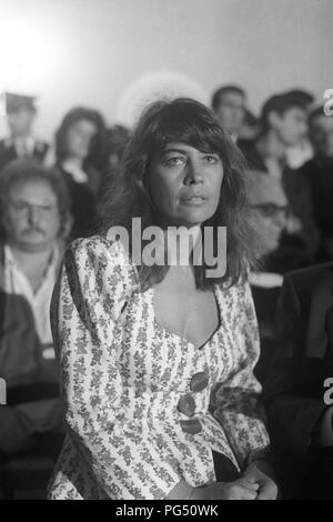 Olga Maria Cortese, Mitbegründer der Literaturpreis Premio Capri, an der Preisverleihung zu Bohumil Hrabal und Joseph Brodsky im Jahre 1990. Stockfoto
