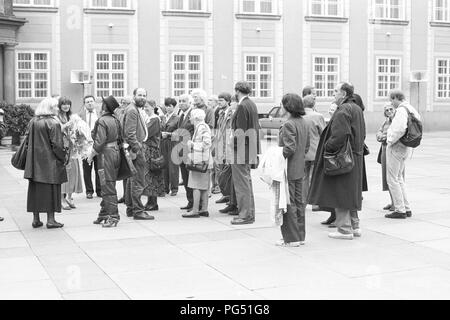 Konferenz der Experten in Böhmen der Tschechischen Akademie der Wissenschaften auf der Prager Burg. Bohemistics ist das Feld der Geisteswissenschaften, die Forschungen der tschechischen Sprache und Literatur. Stockfoto