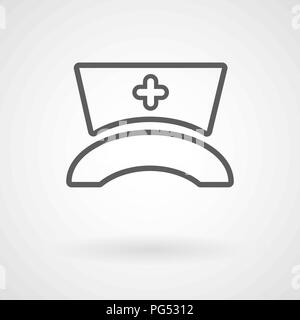 Krankenschwester hut Symbol, Vektor, Abbildung, eps-Datei Stock Vektor