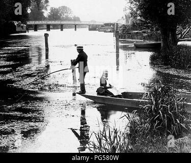 Whitchurch Brücke, Pangbourne, Viktorianischen Periode Stockfoto