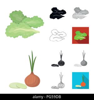 Burger und Zutaten, Cartoon, schwarz, flach, monochrom, umriss Symbole im Set Sammlung für Design. Burger Kochen vektor Symbol lieferbar Abbildung. Stock Vektor