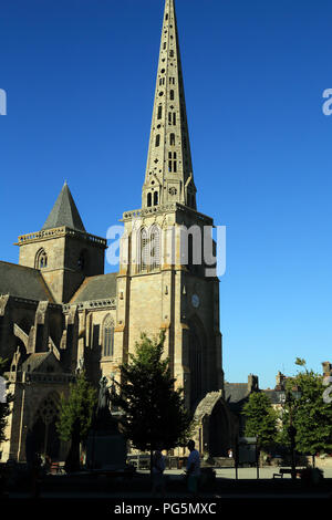 Cathedrale de St. Tugdual, Ort Martray, Treguier, Cotes d'Armor, Bretagne, Frankreich Stockfoto