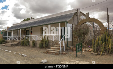 Nieu Bethesda, Südafrika - die Owl House Museum in die Stadt kam über, wenn der Eigentümer Helen Martins's House in ein Outsider Art venue gedreht Stockfoto