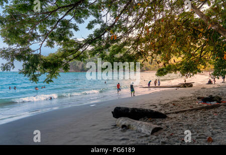 Strand, Corcovado Nationalpark, Halbinsel Osa, Costa Rica. Stockfoto