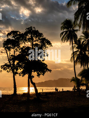 Strand, Corcovado Nationalpark, Halbinsel Osa, Costa Rica. Stockfoto