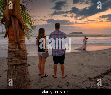 Strand, Corcovado Nationalpark, Halbinsel Osa, Costa Rica. Stockfoto