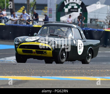 Richard Evans, Tristan Bradfield, Sunbeam Alpine, Plateau 3, Grid3, Le Mans Classic 2018, Juli 2018, Le Mans, Frankreich, Rundstrecke, Classic, klassi Stockfoto