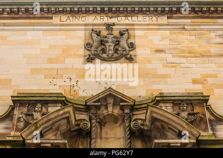 Die Vorhalle der Laing Art Gallery, Newcastle, England, Großbritannien Stockfoto