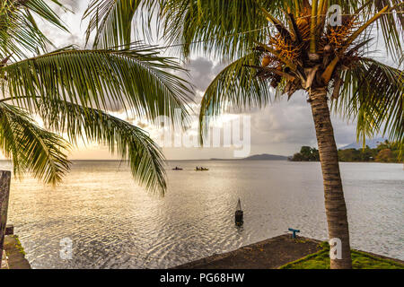 Eine typische Ansicht auf den Nicaragua See auf Ometepe in Nicaragua Stockfoto