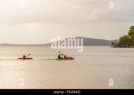 Eine typische Ansicht auf den Nicaragua See auf Ometepe in Nicaragua Stockfoto