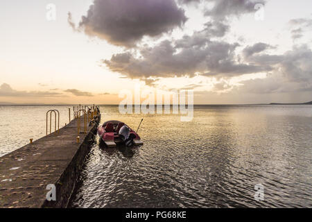 Eine typische Ansicht auf den Nicaragua See auf Ometepe in Nicaragua Stockfoto