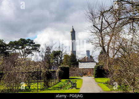 Botanic Gardens Glasnevin Dublin, Irland Friedhof im Hintergrund Stockfoto