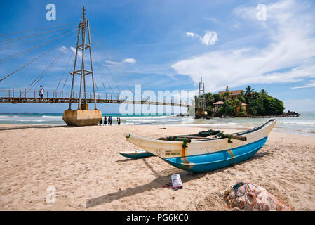 Horizontale Ansicht von Matara Paravi Duwa Tempel, Sri Lanka. Stockfoto