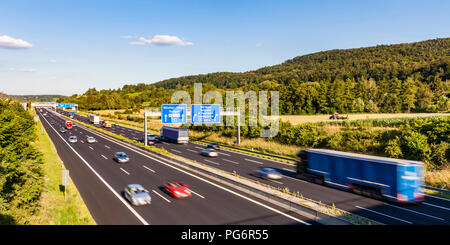 Deutschland, Baden-Württemberg, Leonberg, Autobahn A8 Stockfoto