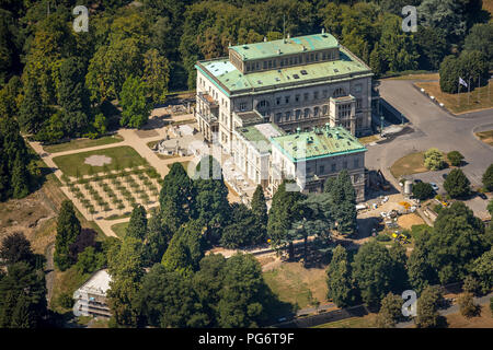 Renovierung Villa Hügel, 19. Jahrhundert Industrial Estate von Alfred Krupp mit kunstvollen Zimmer und Park, Baldeneysee, Essen, Ruhrgebiet, Nordrhein-Westfalen, Stockfoto