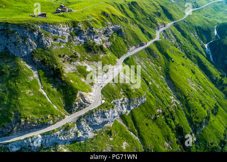 Schweiz, Kanton Uri, Glarner Alpen, Schaechental, Klausenpass Stockfoto