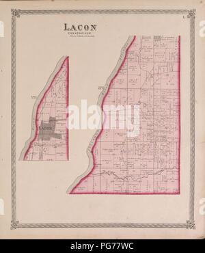 Atlas der Marshall Co. und der Staat Illinois - zu denen noch einen Atlas der Vereinigten Staaten, Karten der Hemisphären usw. usw. usw. Stockfoto