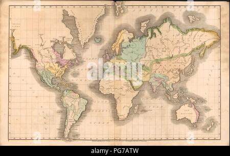 Atlas ein System der universalen Geschichte zu begleiten - mit I. eine chronologische Bild von Nationen, oder perspektivische Skizze der Kurs des Empire, II. Die progressive Geographie der Welt in einem Stockfoto