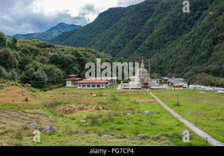 Chorten Kora - Bhutan Stockfoto