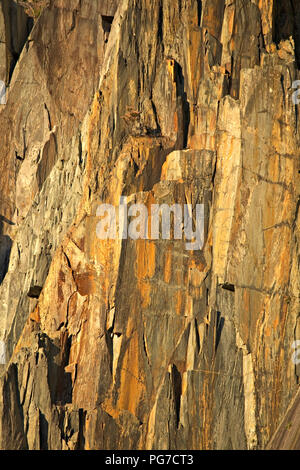 Details von Mustern und Farben in Rock Stockfoto