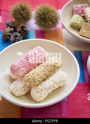 Traditionelle koreanische Cookie yugwa, Hangwa Stockfoto