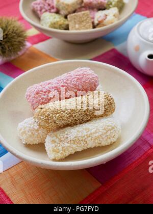 Traditionelle koreanische Cookie yugwa, Hangwa Stockfoto