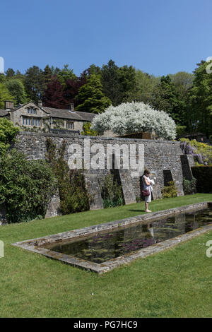 Parcevall Hall & Gardens, an Skyreholme in Bösingen, Yorkshire Dales, UK. Kirche von England Diözese von Leeds. Stockfoto