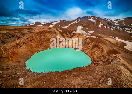 Viti Blue Lake Stockfoto