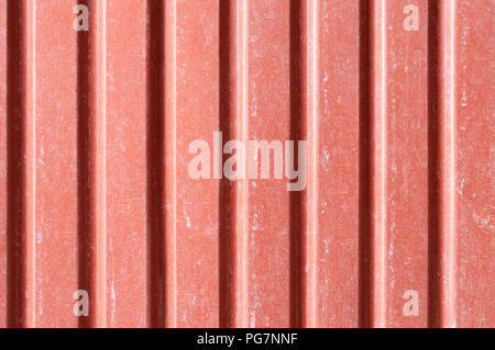 Blech Wand - rot Zink Hintergrund Stockfoto