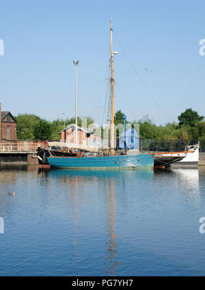 Bristol Channel pilot cutter Dolphin günstig bei Gloucester Docks im Südwesten von England Stockfoto