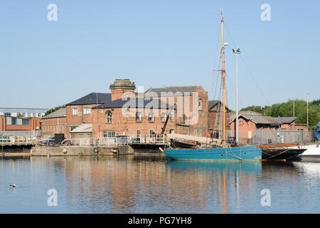 Bristol Channel pilot cutter Dolphin günstig bei Gloucester Docks im Südwesten von England Stockfoto