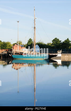 Bristol Channel pilot cutter Dolphin günstig bei Gloucester Docks im Südwesten von England Stockfoto