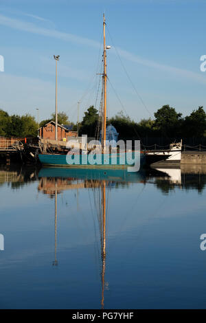 Bristol Channel pilot cutter Dolphin günstig bei Gloucester Docks im Südwesten von England Stockfoto