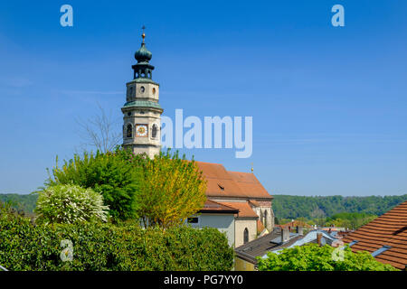 Deutschland, Bayern, Oberbayern, Chiemgau, altsalzburger, Tittmoning, Kirche des Hl. Laurentius Stockfoto