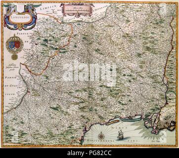 Atlas Van der Hagen - KW 1049 B12 040-LANGVEDOC. Stockfoto