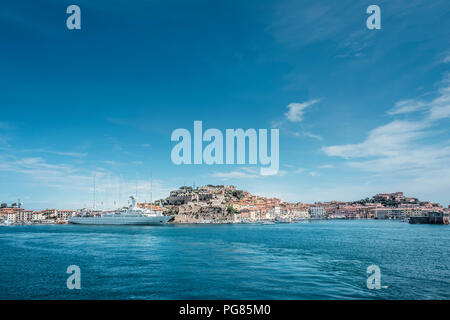 Italien, Toskana, Elba, Hafen von Portoferraio Stockfoto