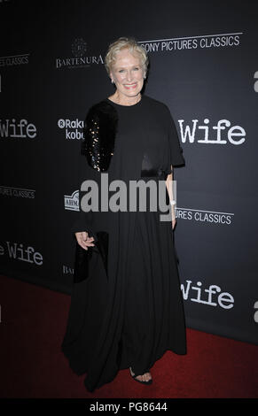 Film Premiere der Frau mit: Glenn Close Wo: Los Angeles, Kalifornien, Vereinigte Staaten, wenn: 24 Jun 2018 Credit: Apega/WENN.com Stockfoto