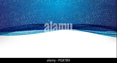 Naturalistische Nacht Sternenhimmel. Fabelhafte Aussicht. Vector Illustration Stock Vektor