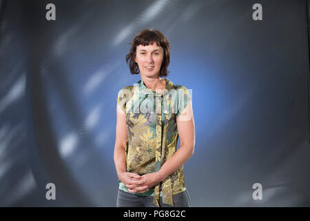 Edinburgh, Großbritannien. 24 August, 2018. Rose George ist ein britischer Journalist und Autor. Dargestellt an der Edinburgh International Book Festival. Edinburgh, Schottland. Bild von Gary Doak/Alamy leben Nachrichten Stockfoto