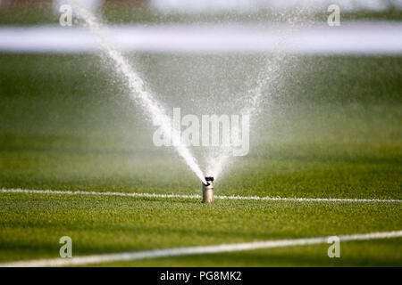 Abbildung: Vor der spanischen Liga, der Primera División, Fußballspiel zwischen Getafe und Eibar am 24. August 2018 Coliseum Alfonso Perez Stadion in Madrid, Spanien. 24 Aug, 2018. Quelle: AFP 7/ZUMA Draht/Alamy leben Nachrichten Stockfoto