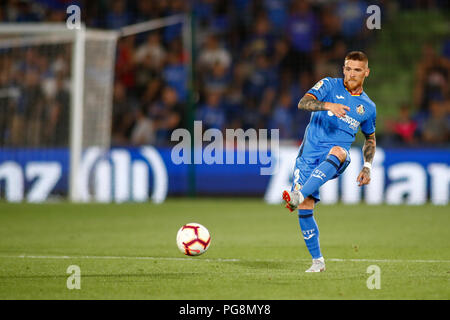 Antunes von Getafe während der spanischen Liga, der Primera División, Fußballspiel zwischen Getafe und Eibar am 24. August 2018 Coliseum Alfonso Perez Stadion in Madrid, Spanien. 24 Aug, 2018. Quelle: AFP 7/ZUMA Draht/Alamy leben Nachrichten Stockfoto