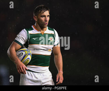 Twickenham Stoop, London, UK. 24 Aug, 2018. Vor Jahreszeit Rugby freundlich, Harlekine versus Ealing Trailfinders; Lukas Carter von Ealing Trailfinders Credit: Aktion plus Sport/Alamy leben Nachrichten Stockfoto