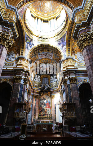 San Carlo Al Corso Basilika in Rom, Italien. Stockfoto