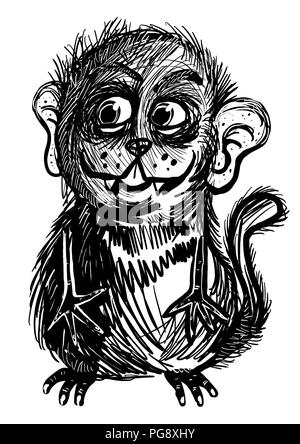 Space Alien Abbildung Stockfoto