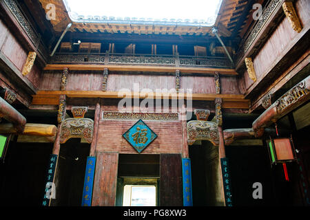 Crouching Tiger Hidden Dragon Film Lage, Qing Ming Song Dorf, von Künstlern, Fotografen, authentischen Gebäuden, Hongcun, Jaingxi Sprueche, VR China, China verehrt Stockfoto