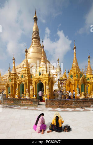 Shwedagon Pagode, Yangon, Myanmar, Asien Stockfoto