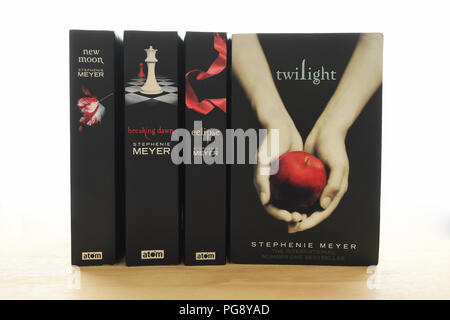 Die Twilight Reihe Bücher von Stephenie Meyer Stockfoto