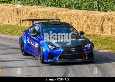 2018 Lexus RC-F Am Goodwood Festival 2018 von Geschwindigkeit, Sussex, UK. Stockfoto