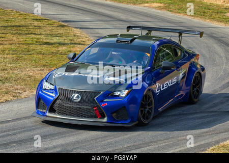 2018 Lexus RC-F Am Goodwood Festival 2018 von Geschwindigkeit, Sussex, UK. Stockfoto