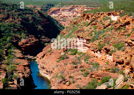 Murchison River Gorge - Kalbarri - Australien Stockfoto